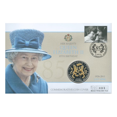 2011 Silver Proof £5 Coin - HM QEII 85th Birthday